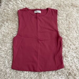 Aritzia Pink Contour Tank Top